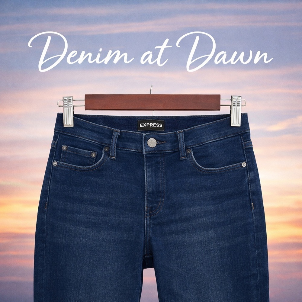 Express Denim Perfect Skinny Jeans High Rise | Dark Wash | Size 0R
